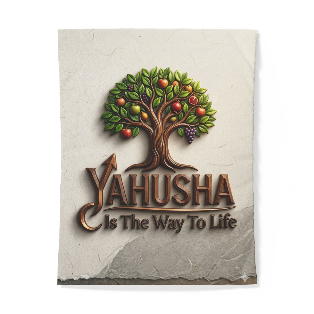 Yahusha Is The Way To Life Duvet Cover – Biblical Tree of Life Bedding