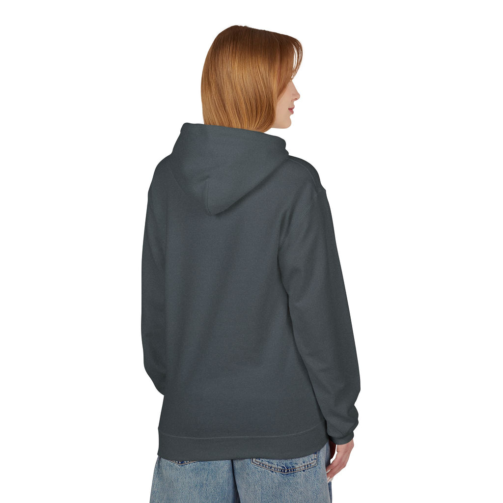 Kyriann Relief Logo Hoodie — Soft White Pullover