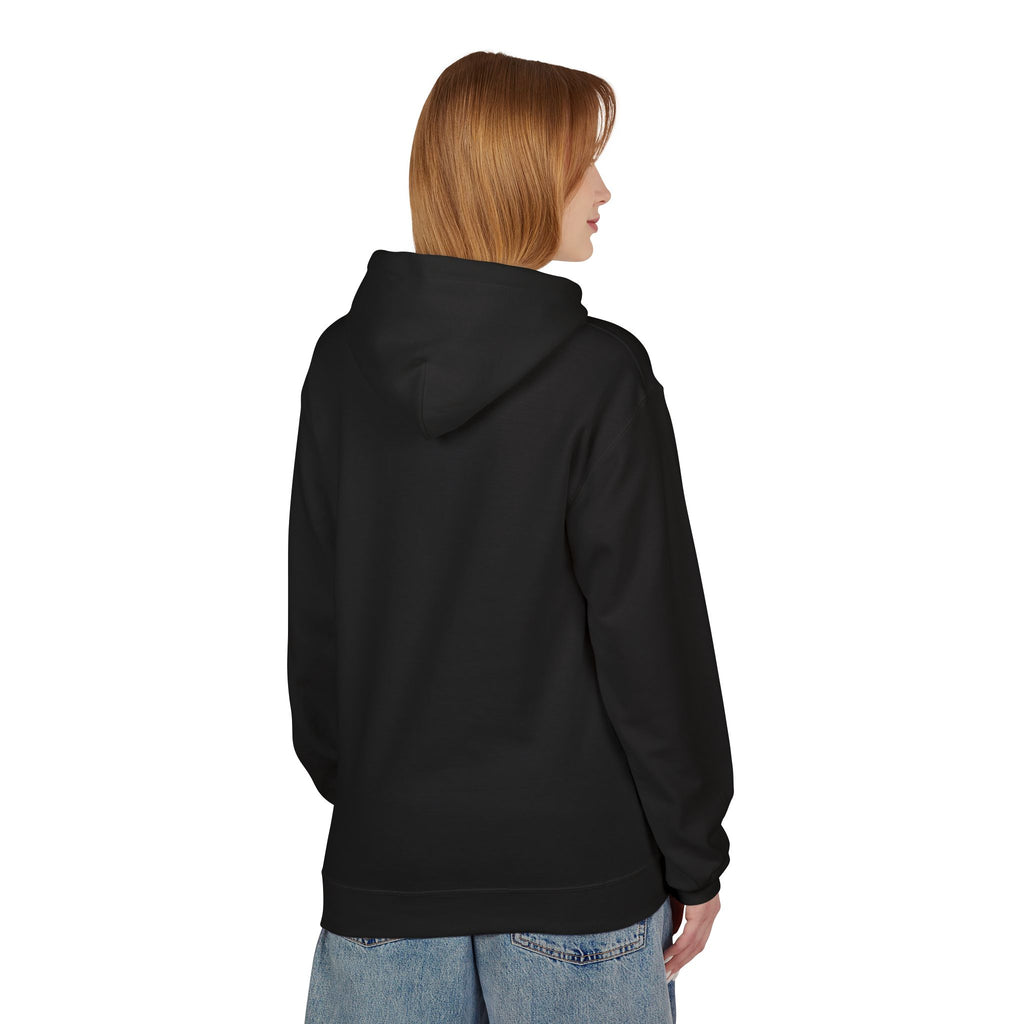Kyriann Relief Logo Hoodie — Soft White Pullover