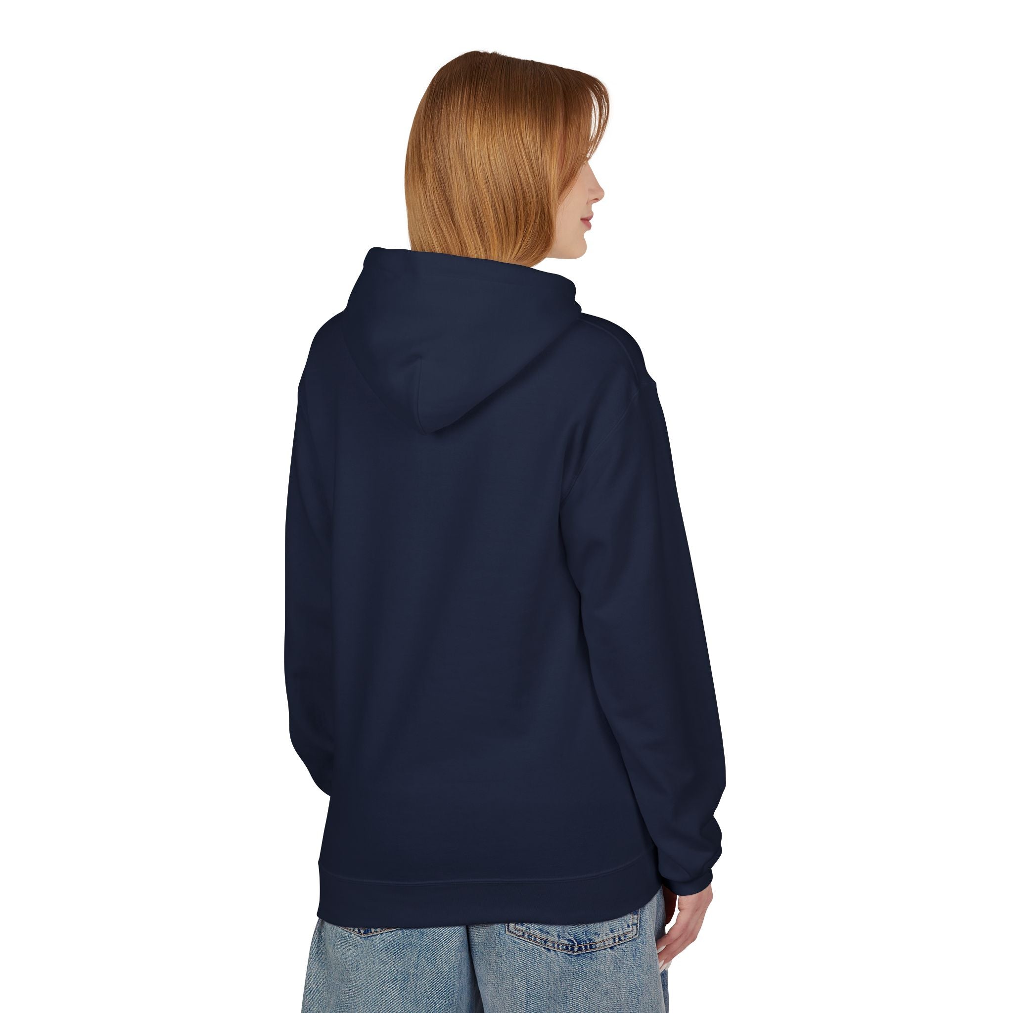 Kyriann Relief Logo Hoodie — Soft White Pullover