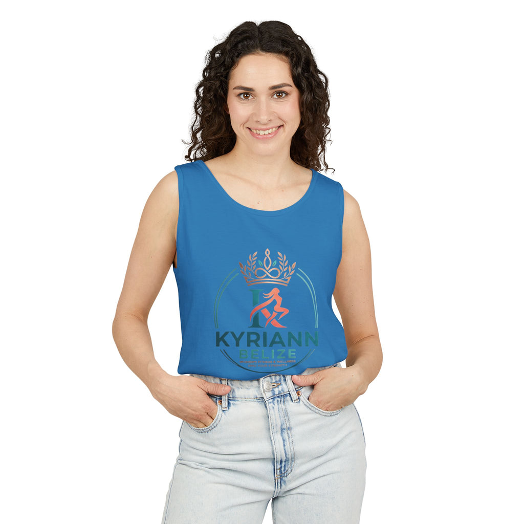 Kyriann Belize Logo Tank Top — Island Crown Travel & Beachwear