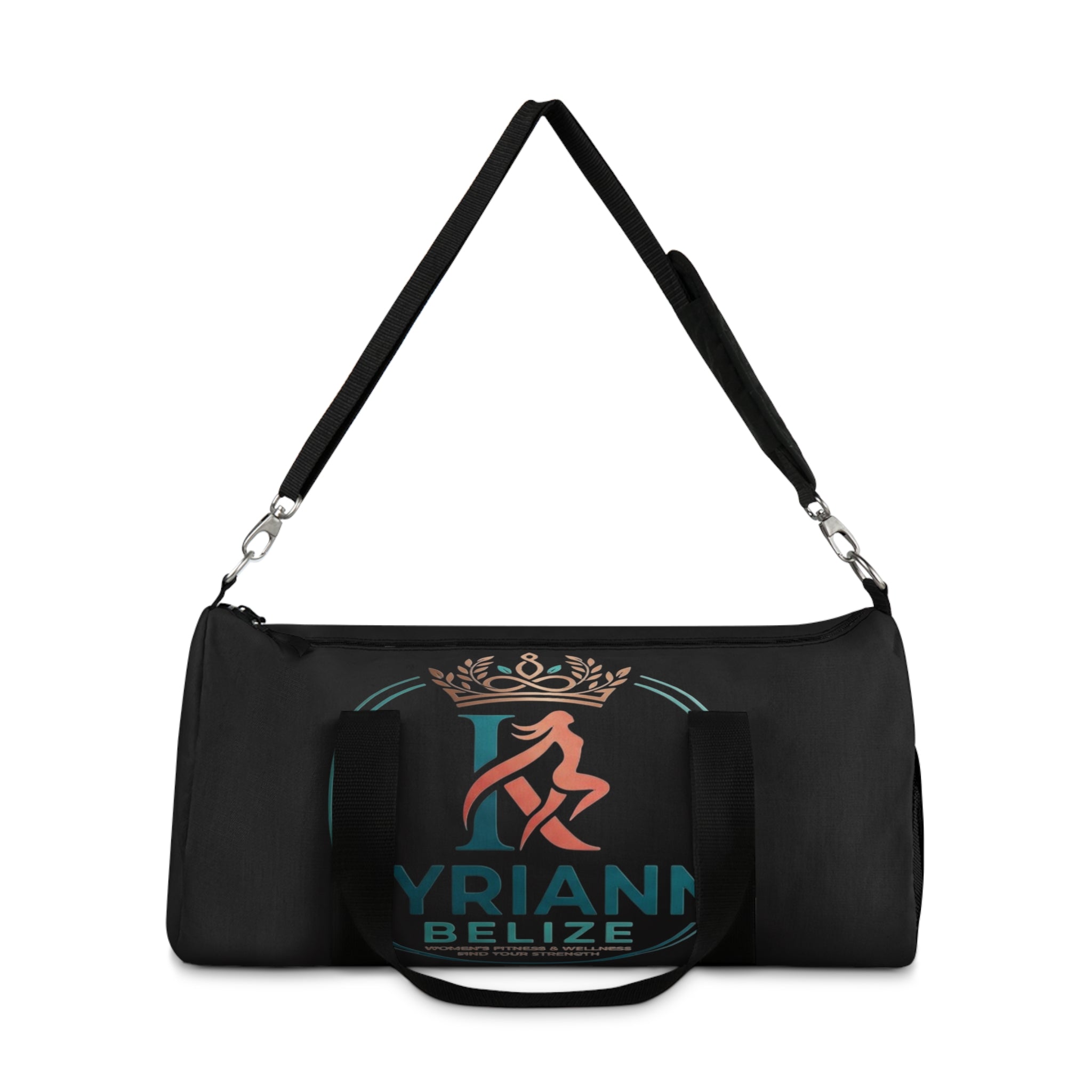 Crowned Laurel Duffel Bag – Elegant Travel & Gym Gear