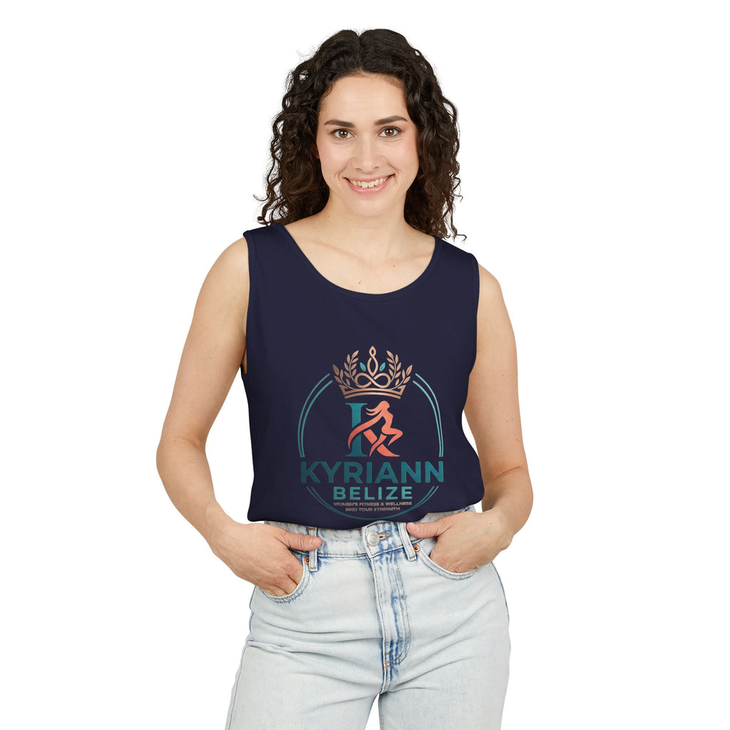 Kyriann Belize Logo Tank Top — Island Crown Travel & Beachwear