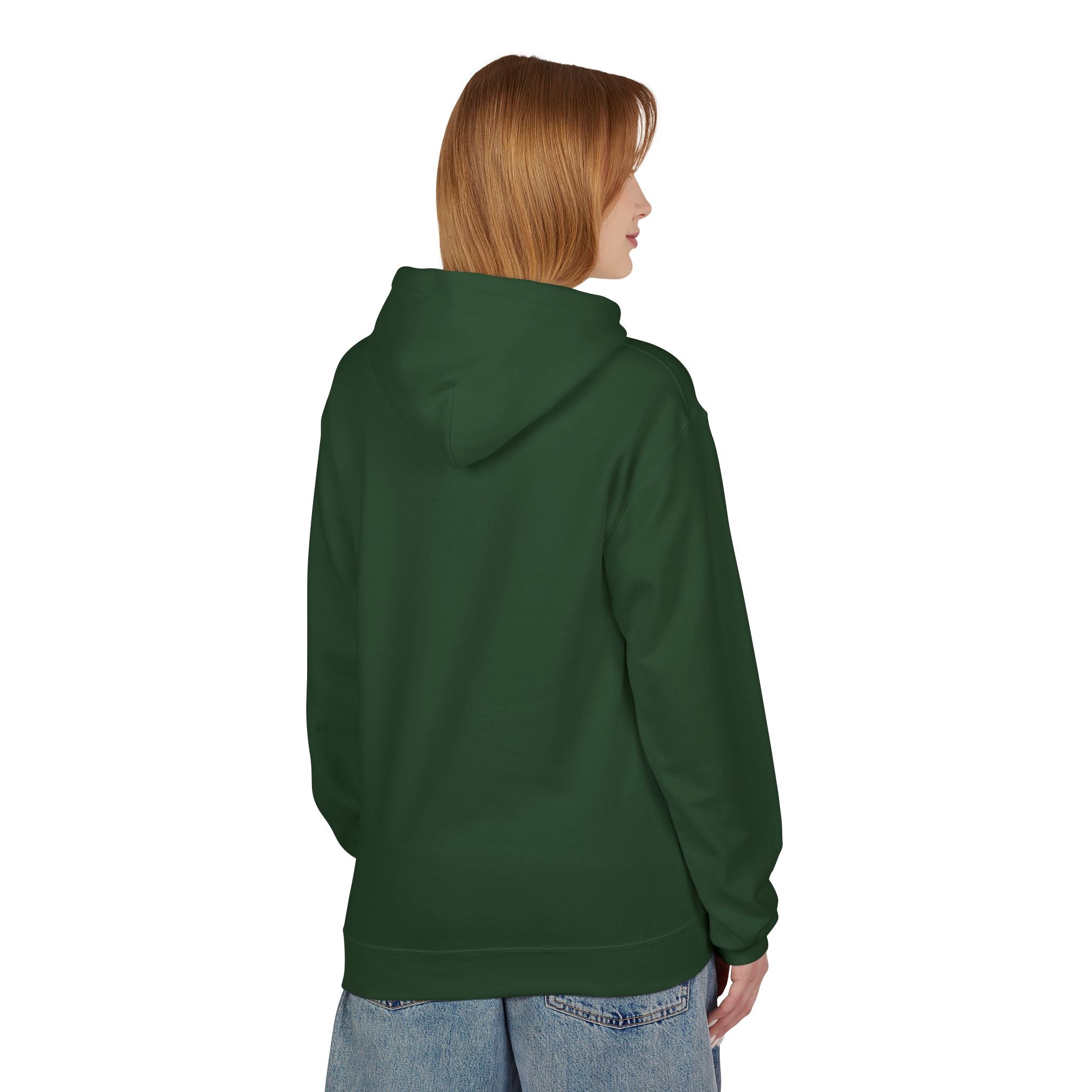 Kyriann Relief Logo Hoodie — Soft White Pullover