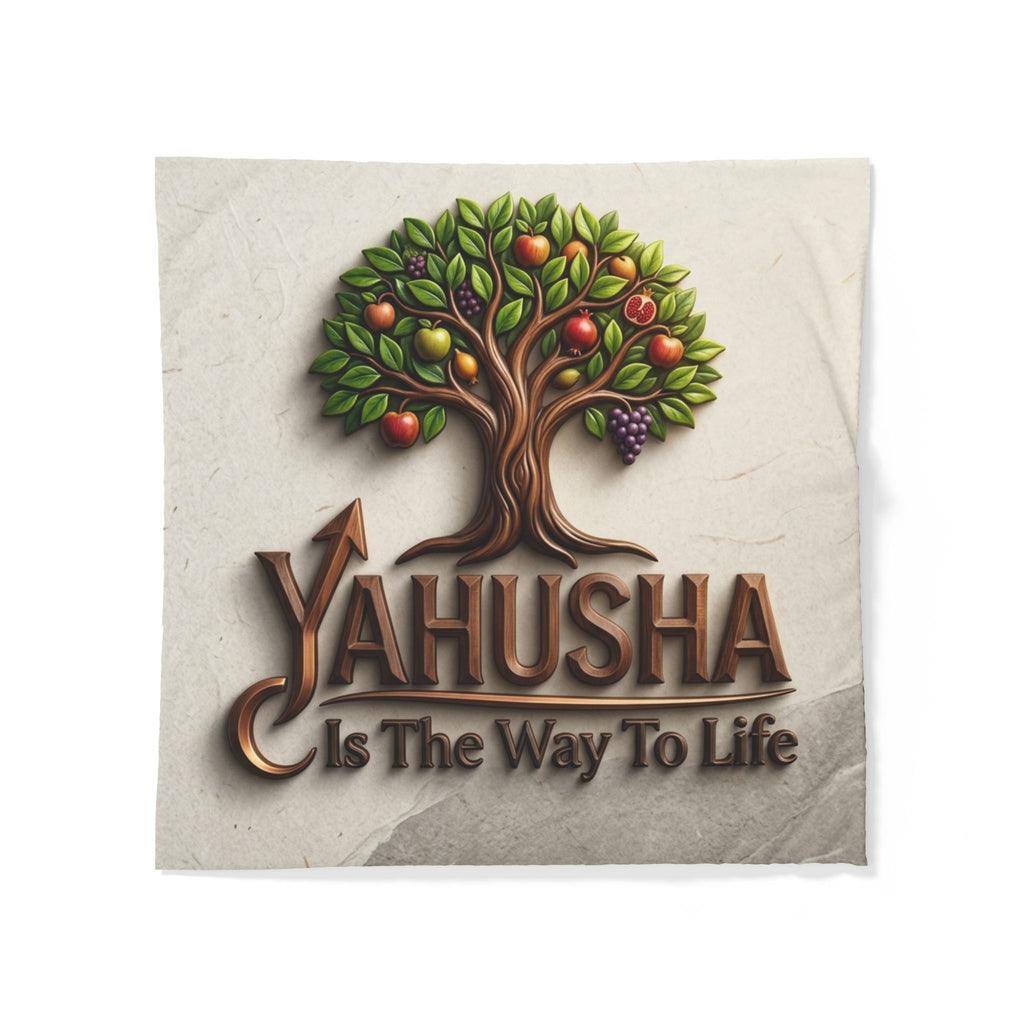 Yahusha Is The Way To Life Duvet Cover – Biblical Tree of Life Bedding