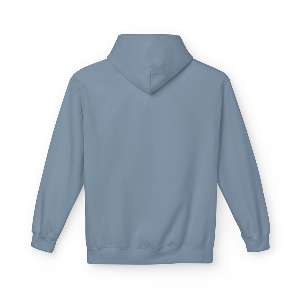 Kyriann Relief Logo Hoodie — Soft White Pullover