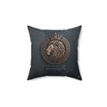 Yahusha Tree Square Pillow — "Yahusha Is The Way To Life" Decorative Throw Pillow