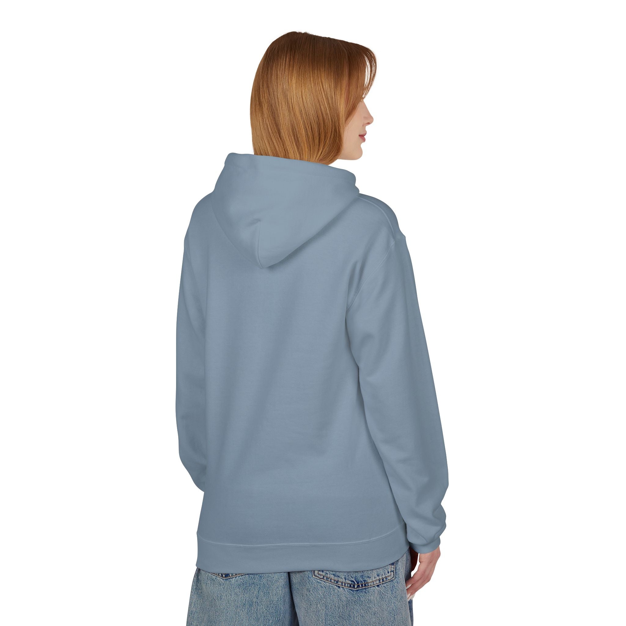 Kyriann Relief Logo Hoodie — Soft White Pullover