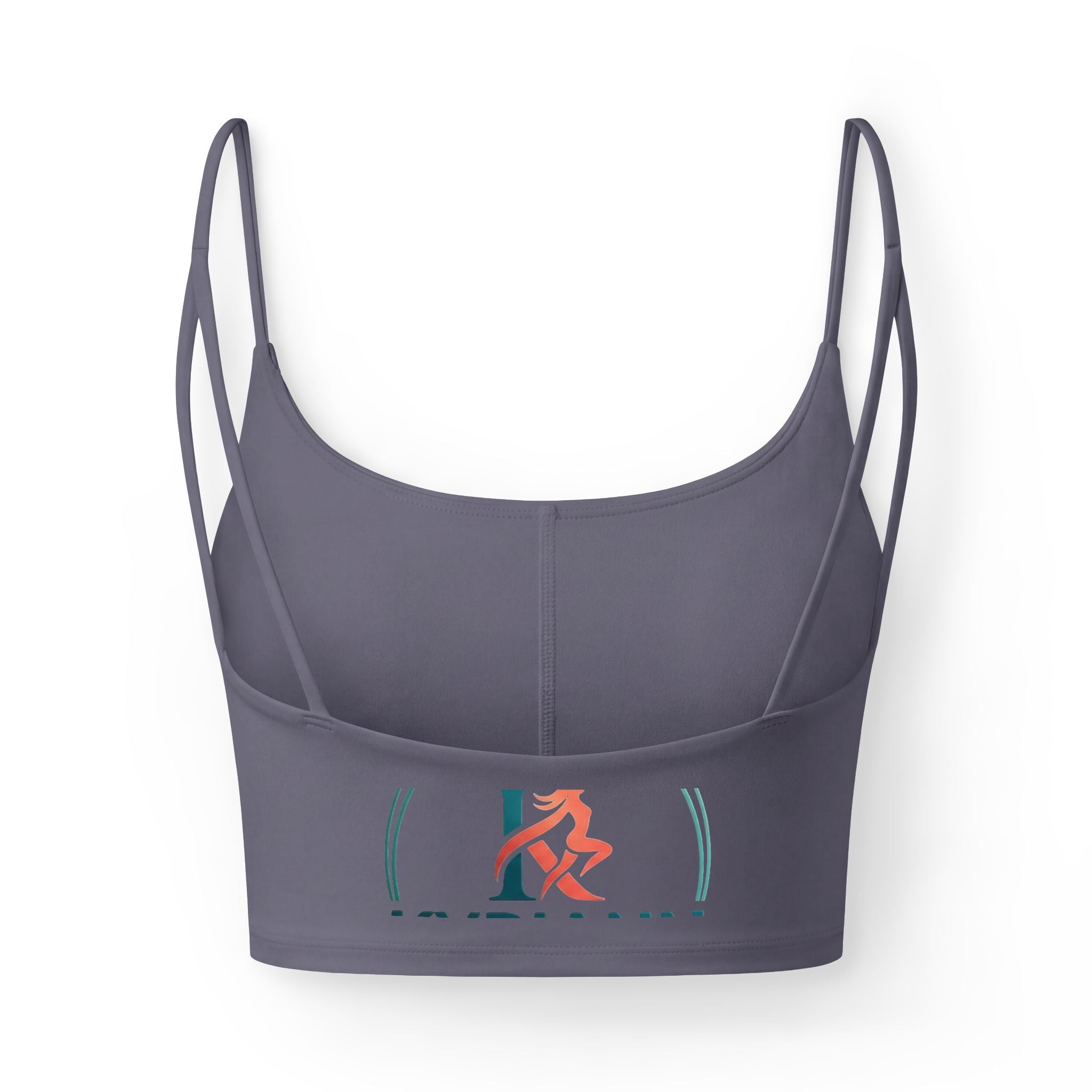 Luxe Sports Bra — Minimalist Crown Runner Logo