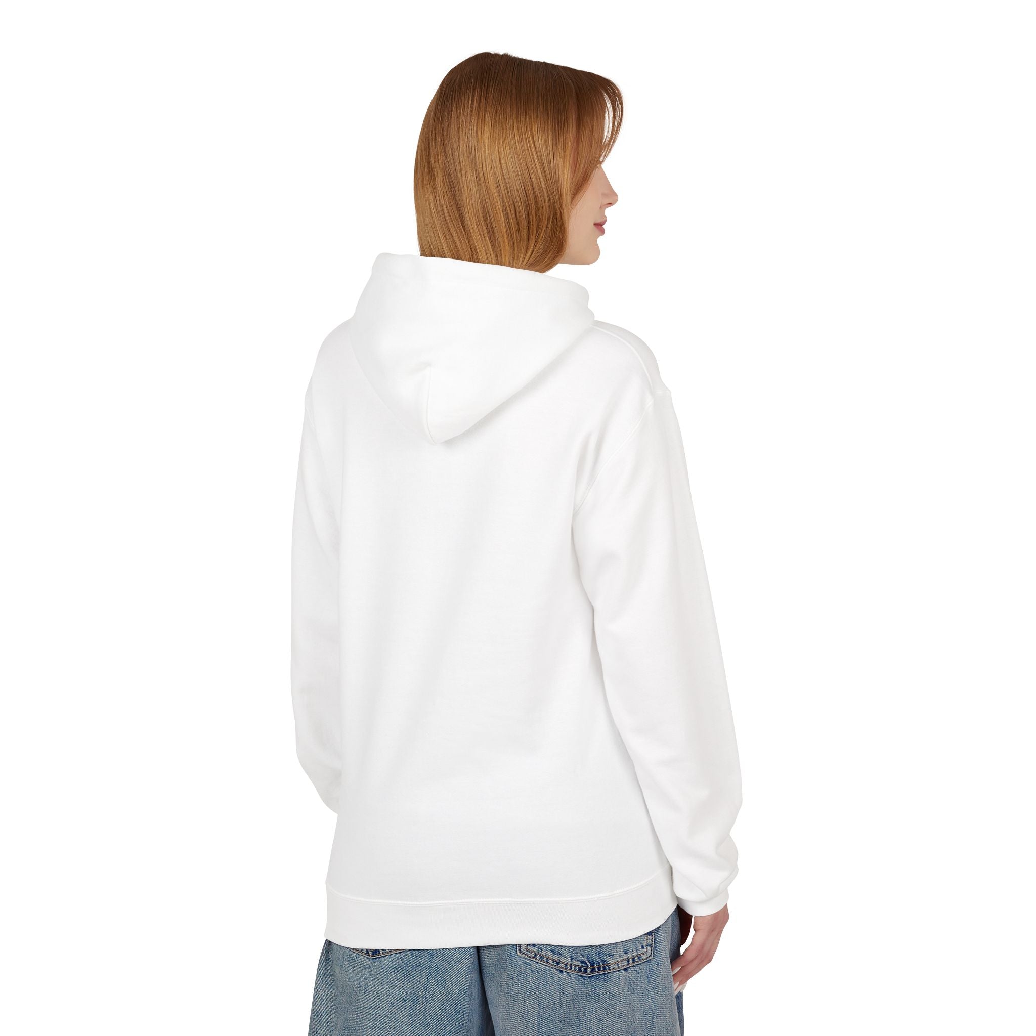 Kyriann Relief Logo Hoodie — Soft White Pullover