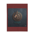 Covenant of Strength Velveteen Plush Blanket — Lion Crest Cozy Throw