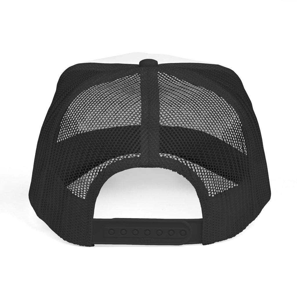 Faith See Mercy Trucker Cap — Vintage Script Inspirational Mesh Hat