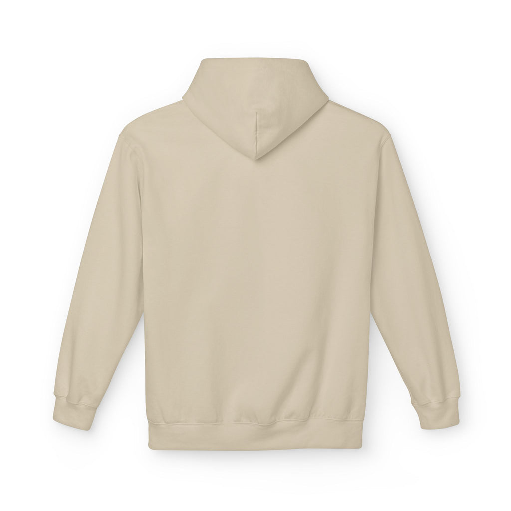 Kyriann Relief Logo Hoodie — Soft White Pullover