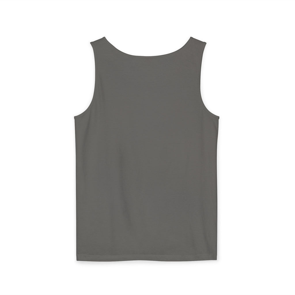 Kyriann Relief Star Tank Top — Soft White Logo Tank