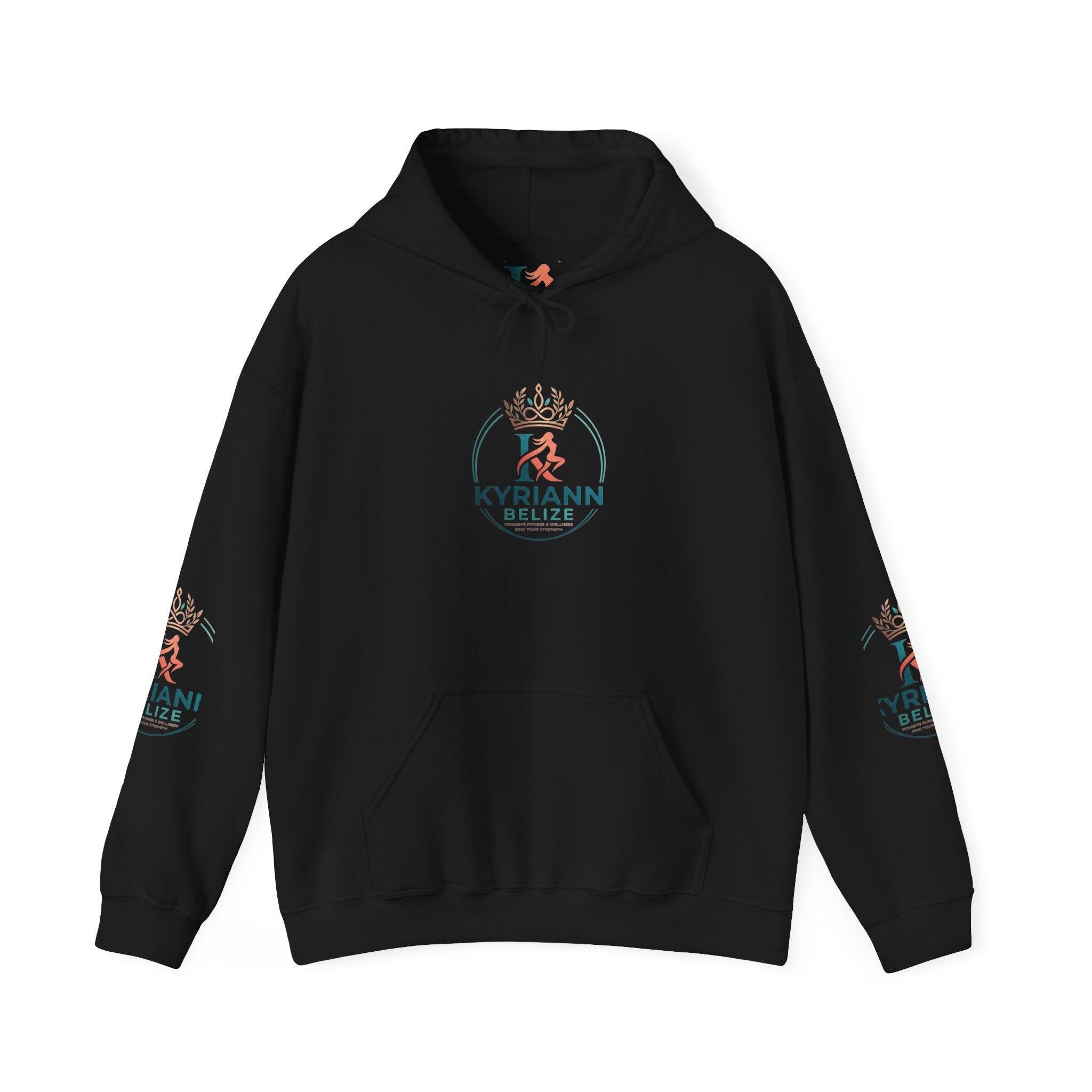 Kyriann Belize Logo Hoodie — Tropical Crest Pullover
