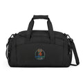 Embroidered Crown Fitness Gym Bag — Durable Black Duffel for Workout & Travel