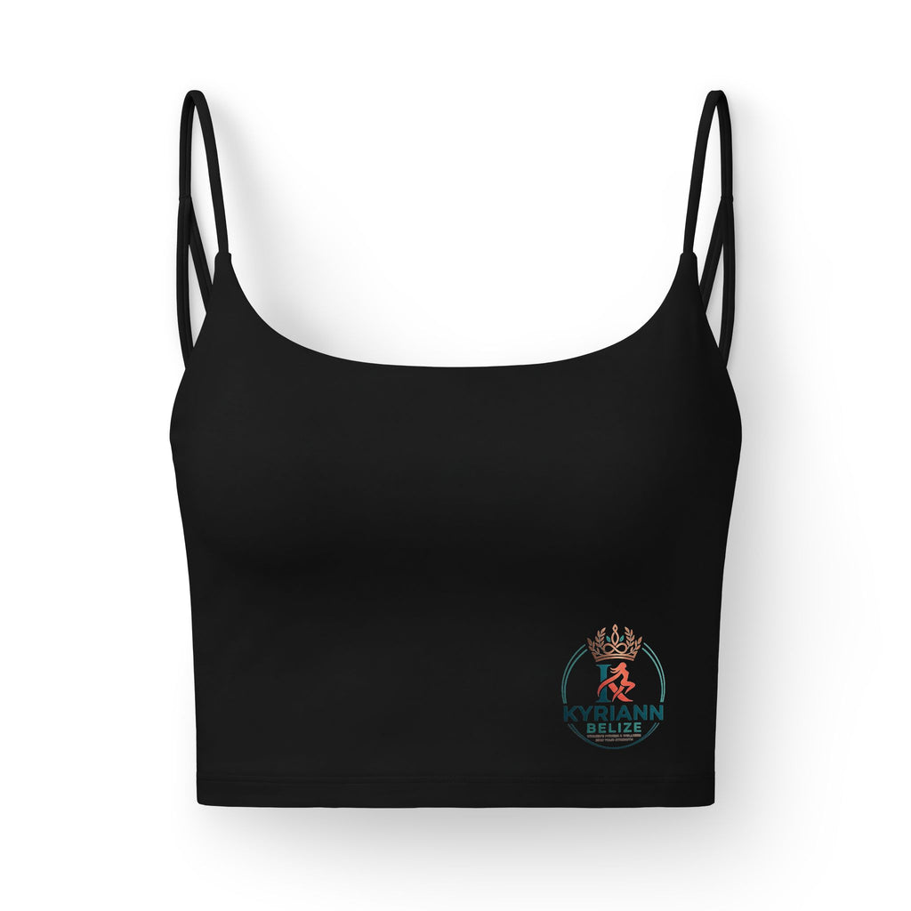 Luxe Sports Bra — Minimalist Crown Runner Logo