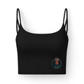 Luxe Sports Bra — Minimalist Crown Runner Logo