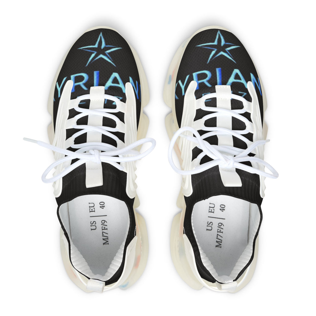Women’s Black Mesh Sneakers — Lightweight Athletic Running Shoes with Cushioned Speckled Sole