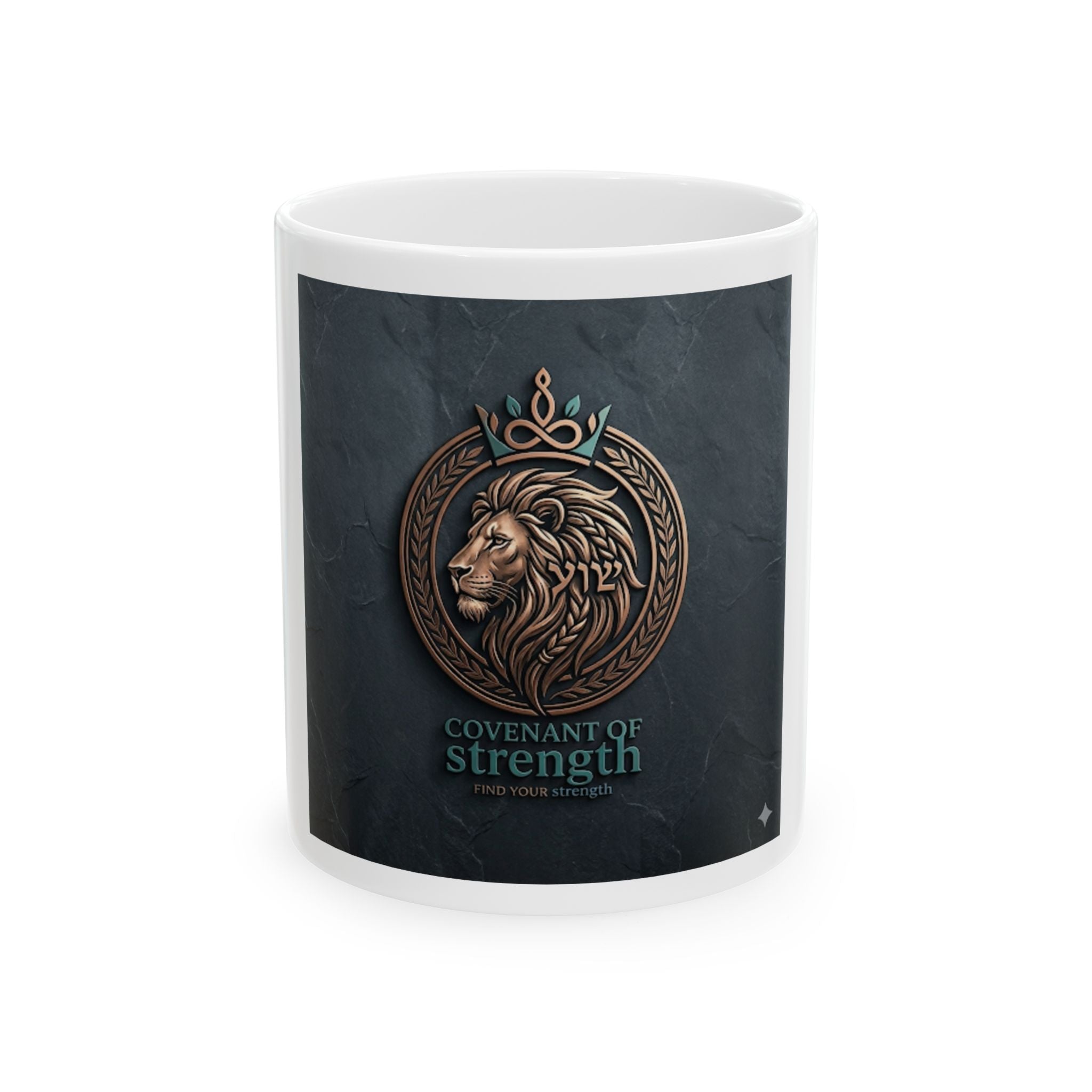 Covenant of Strength Lion Crest Ceramic Mug (11oz & 15oz)