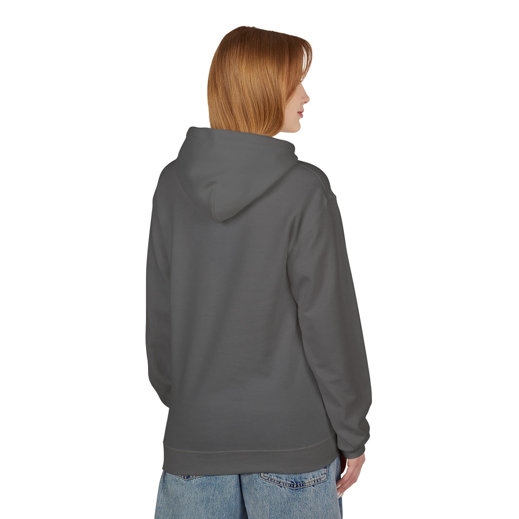 Kyriann Relief Logo Hoodie — Soft White Pullover