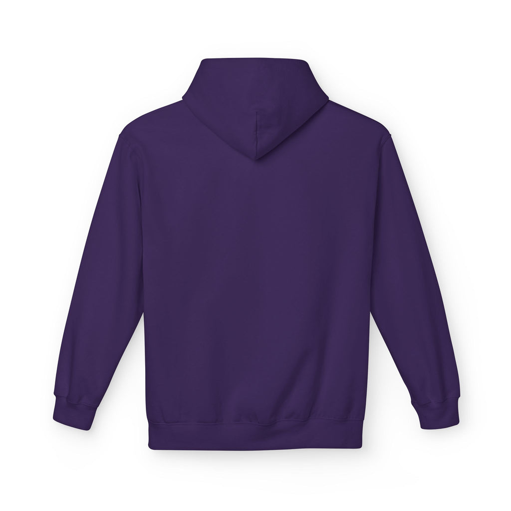 Kyriann Relief Logo Hoodie — Soft White Pullover