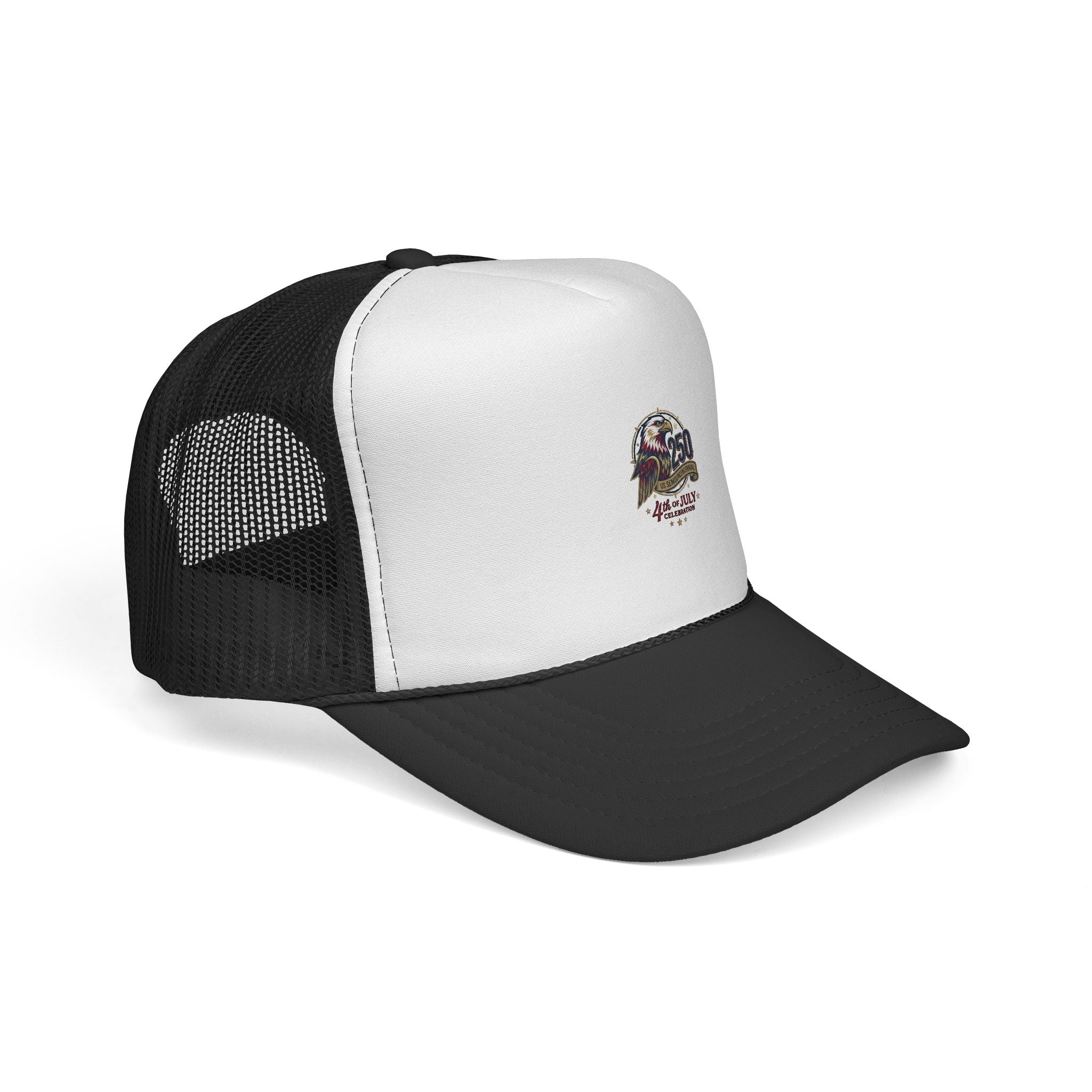 Faith See Mercy Trucker Cap — Vintage Script Inspirational Mesh Hat