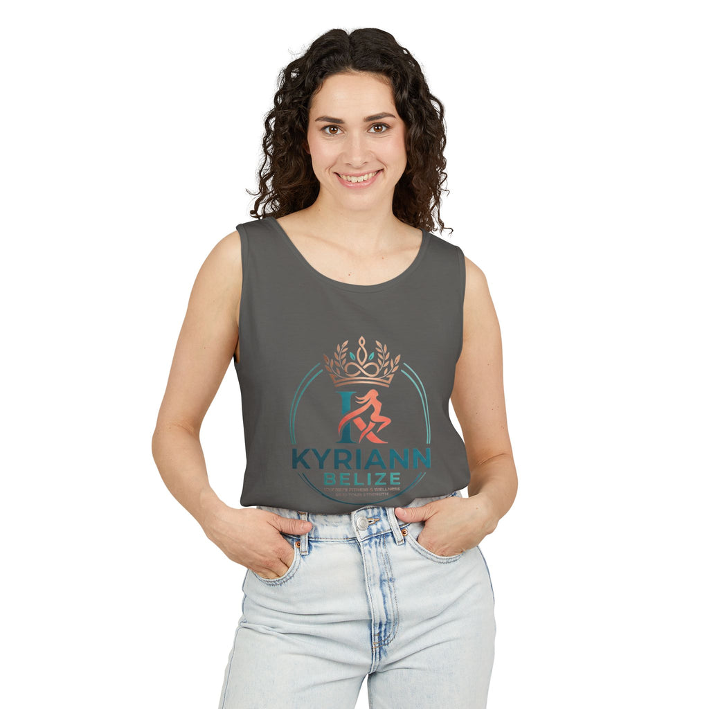 Kyriann Belize Logo Tank Top — Island Crown Travel & Beachwear