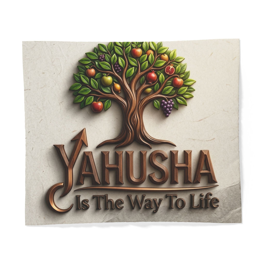 Yahusha Is The Way To Life Duvet Cover – Biblical Tree of Life Bedding