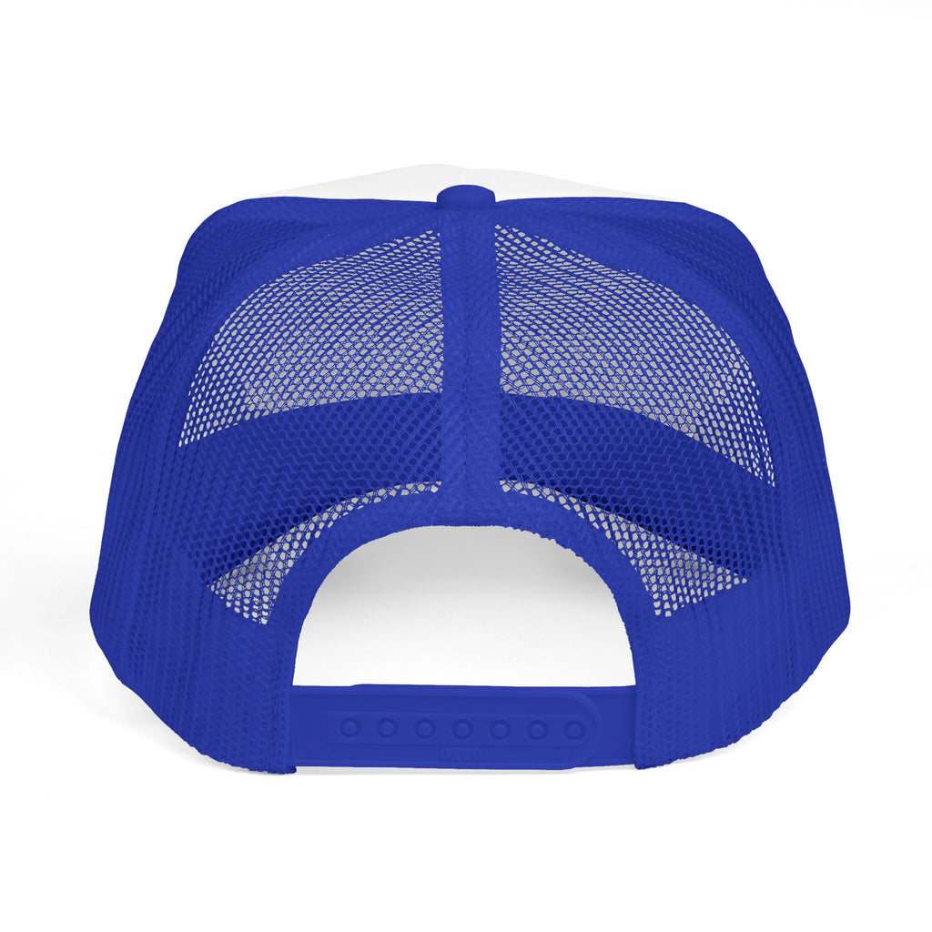 Faith See Mercy Trucker Cap — Vintage Script Inspirational Mesh Hat