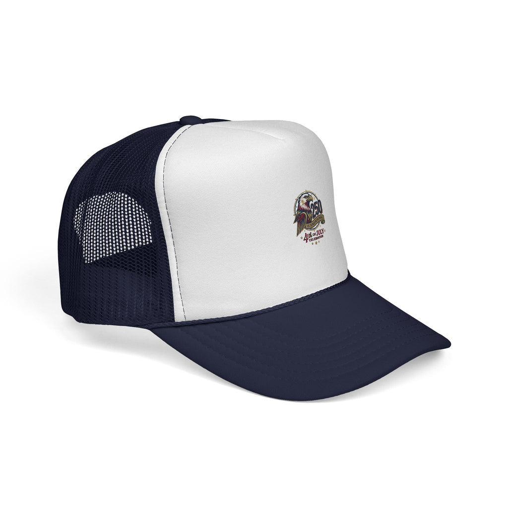 Faith See Mercy Trucker Cap — Vintage Script Inspirational Mesh Hat