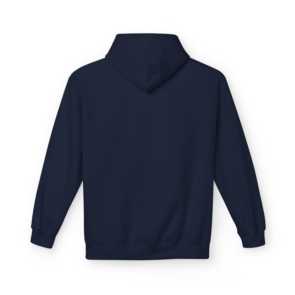 Kyriann Relief Logo Hoodie — Soft White Pullover