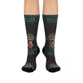 Cushioned Crew Socks — Royal Crest Belize Logo Athletic Socks