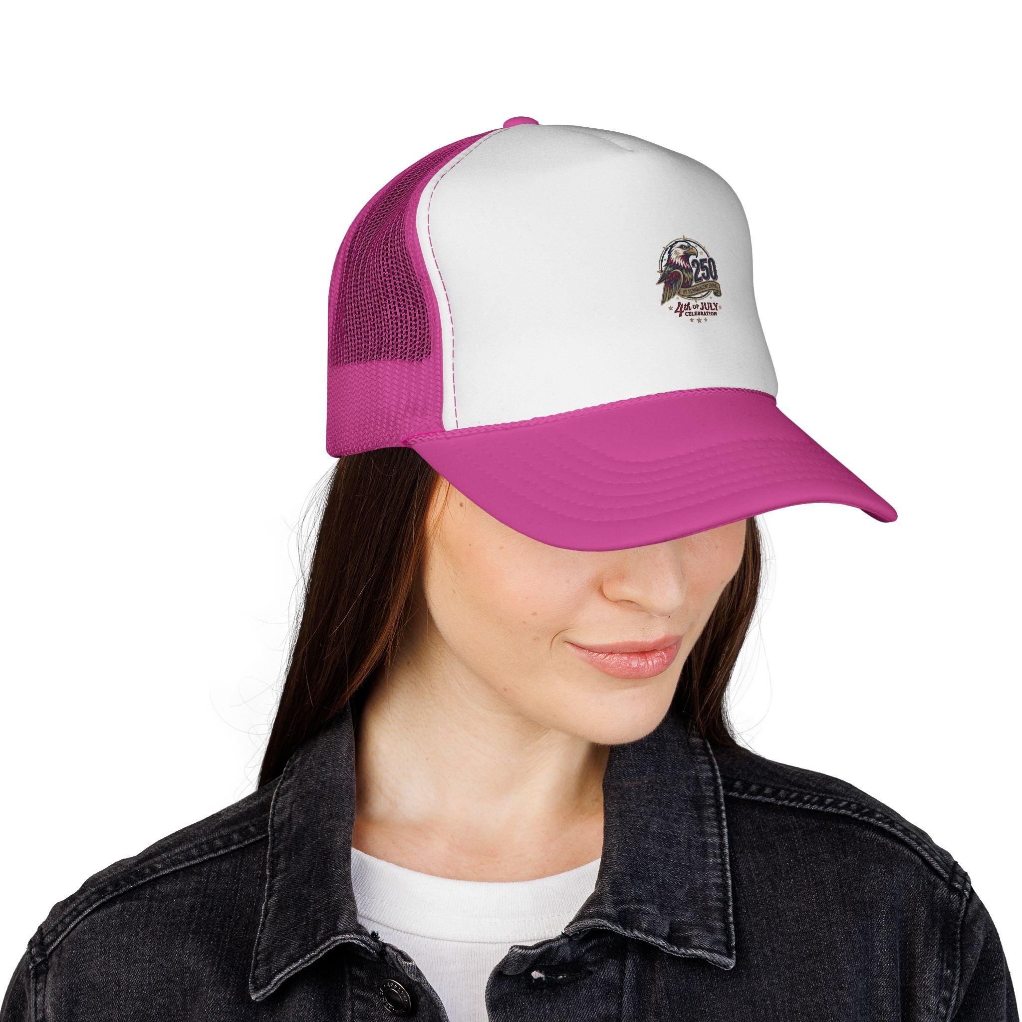 Faith See Mercy Trucker Cap — Vintage Script Inspirational Mesh Hat