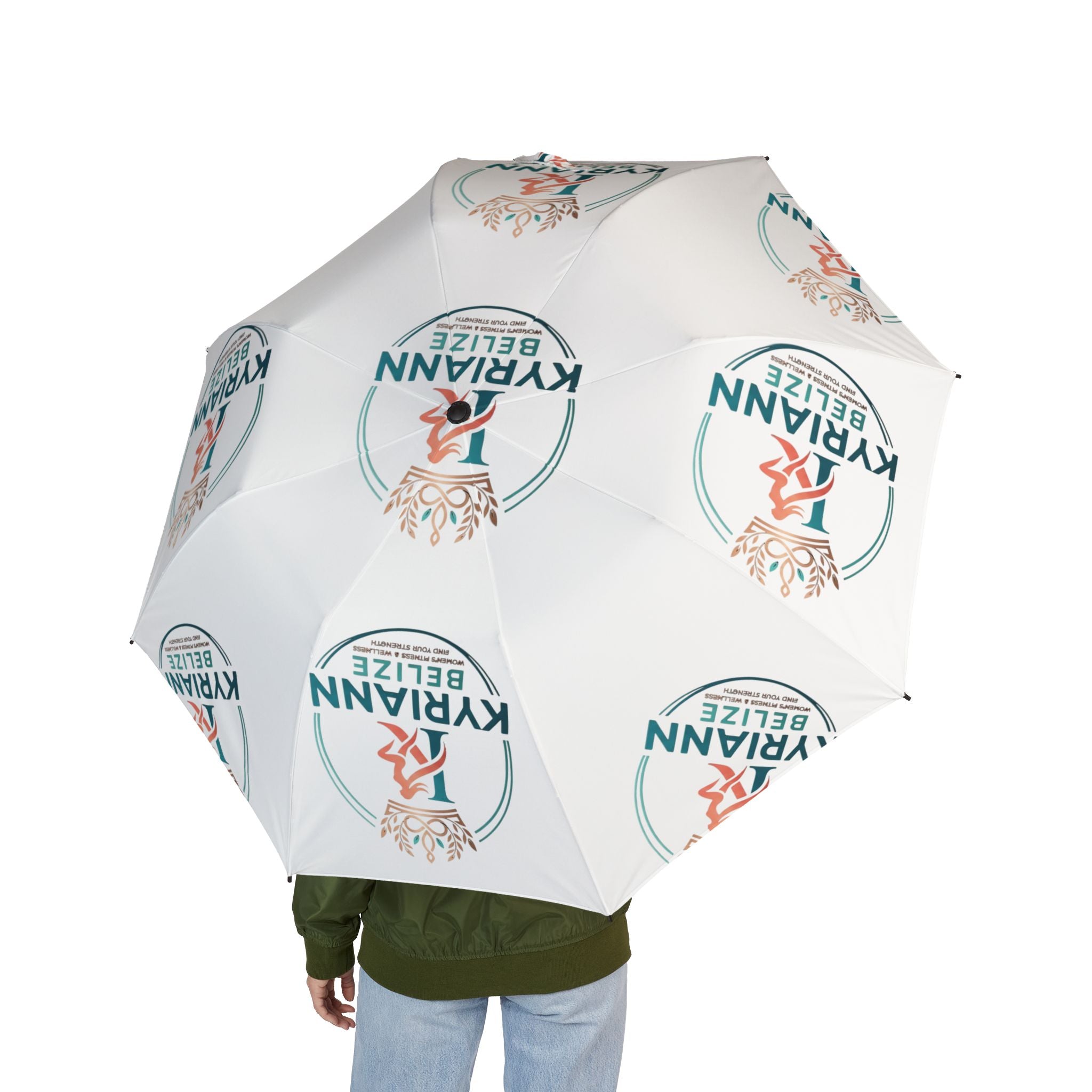 Custom Logo Foldable Umbrella — Semi‑Automatic Compact Rain Shield