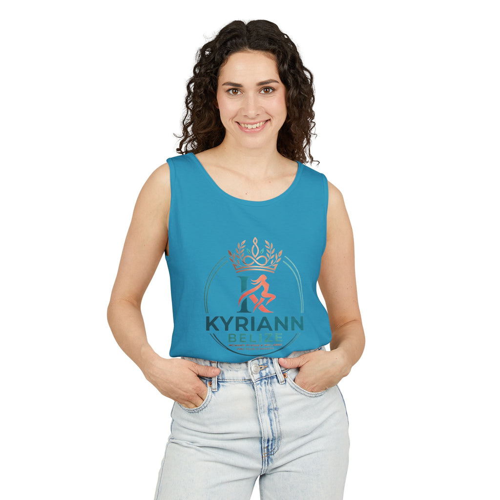 Kyriann Belize Logo Tank Top — Island Crown Travel & Beachwear