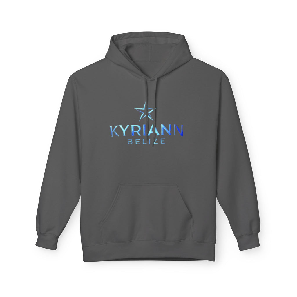 Kyriann Relief Logo Hoodie — Soft White Pullover