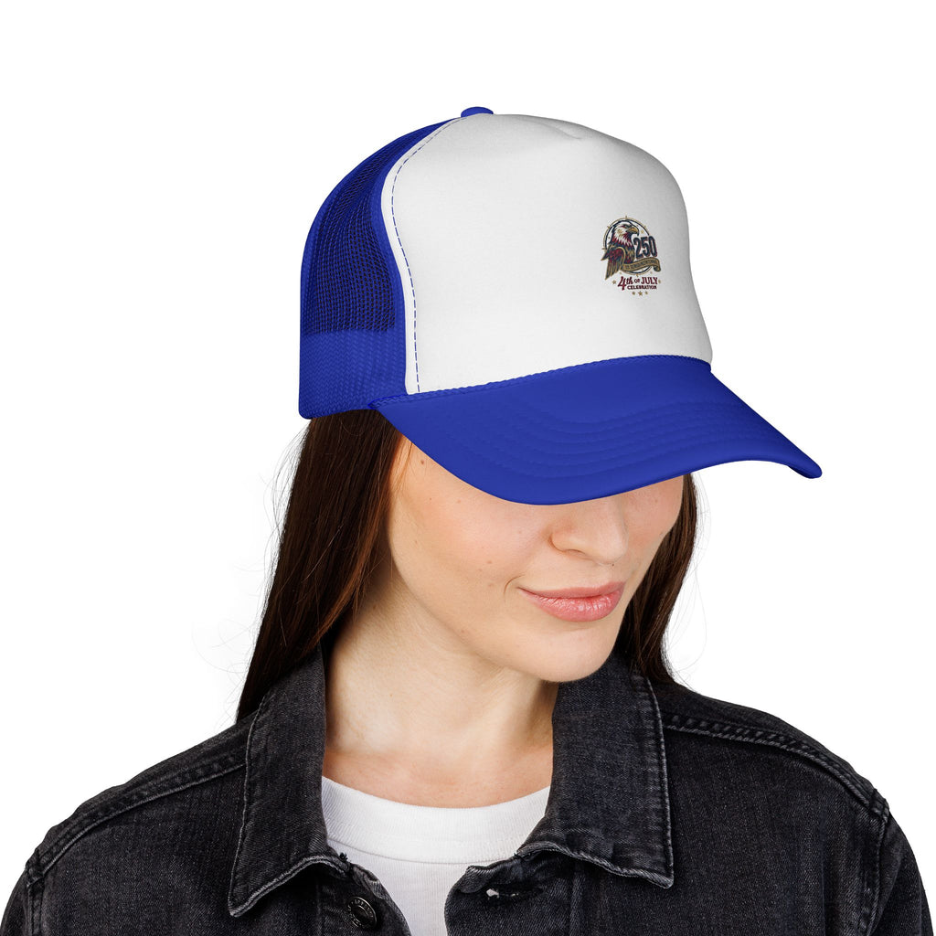 Faith See Mercy Trucker Cap — Vintage Script Inspirational Mesh Hat